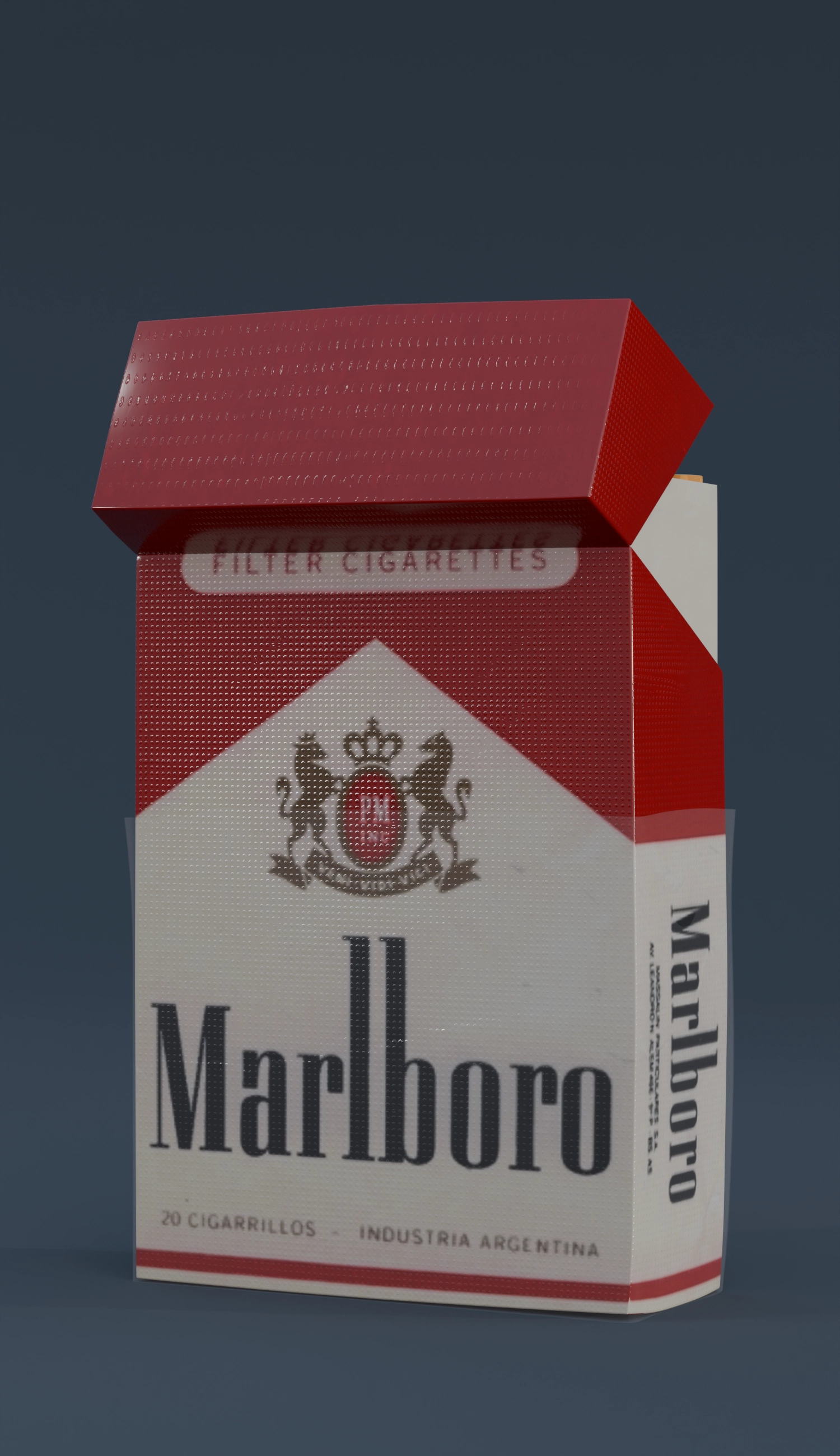 Cigarette pack front